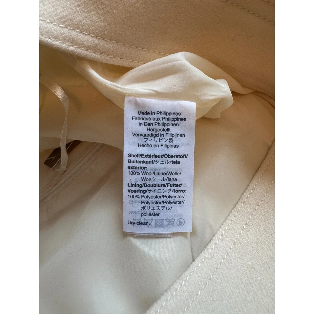J.Crew Ivory Wool Blend A-Line Mini‎ Skirt K2121 Size 2 New With Tags